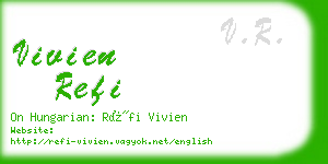 vivien refi business card